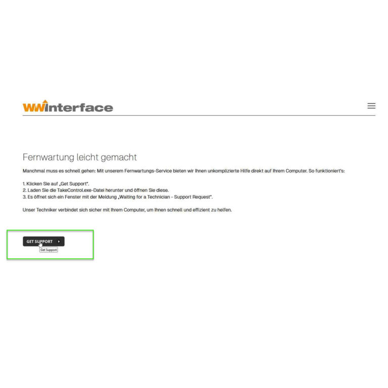 Fernwartung-Support-Seite-WInterface